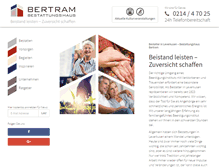 Tablet Screenshot of bertram-lev.de